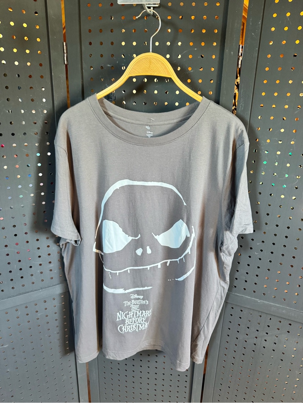 Disney Gray The Nightmare Before Christmas Jack Skellington Tee